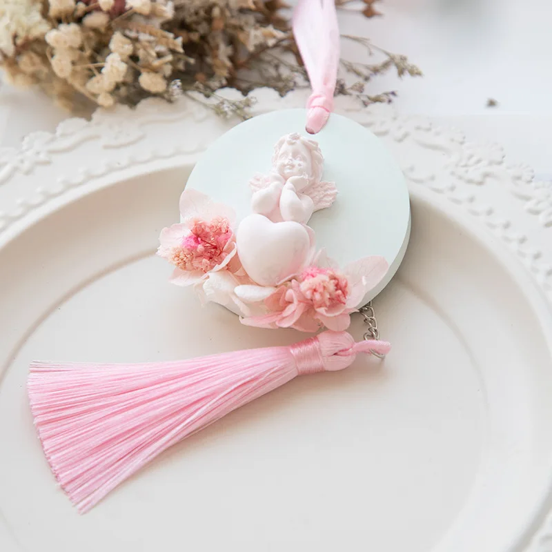 Silicone Mold DIY Aromatherapy Plaster Moulds Silicone Mold little Angel Car aromatherapy