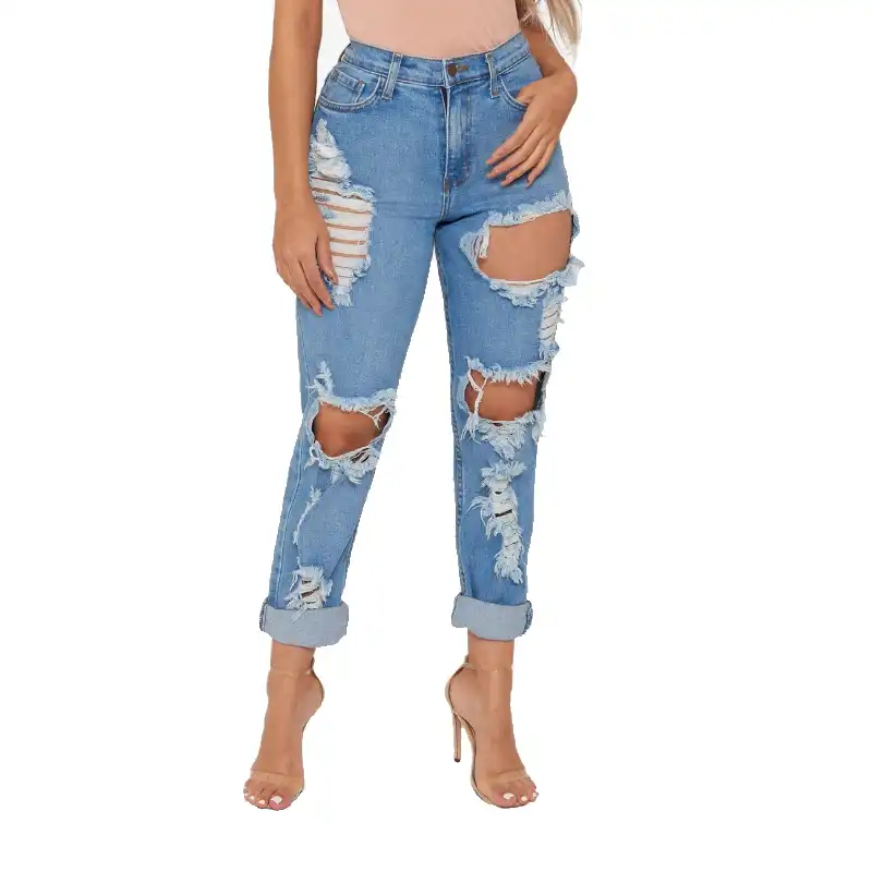 womens baggy distressed jeans