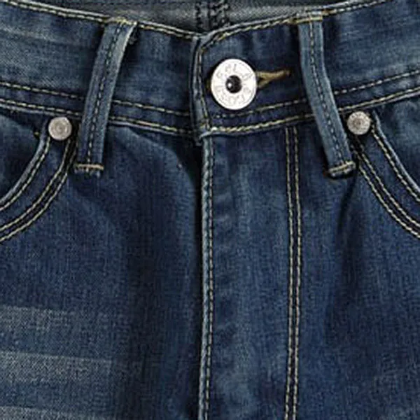 Популярные Классические мужские стильные дизайнерские Классический прямой крой Брюки повседневные джинсы брюки
