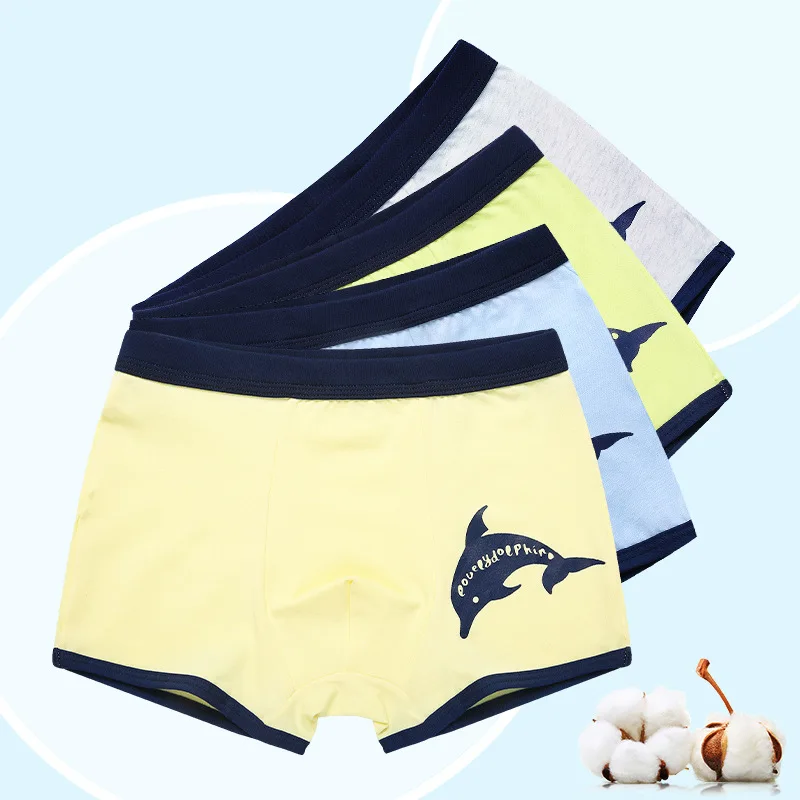 4 шт. хлопковые трусы боксеры для мальчиков 3 12 лет|boxer boys|boys underwearboys boxers |