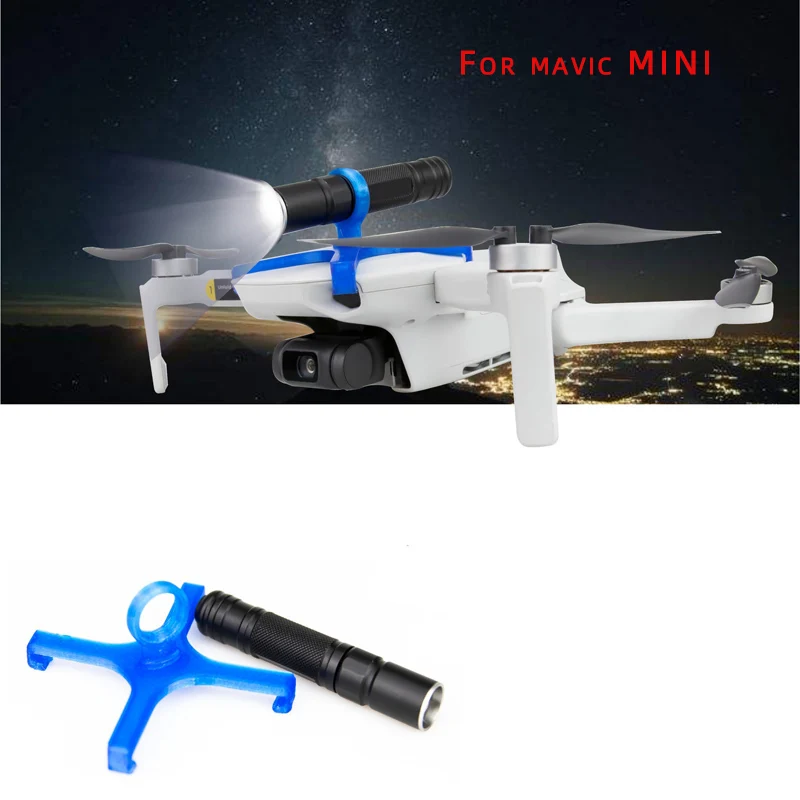 Best PHX For Mavic Mini Drone LED lights Night Flight Searchlight CRRE-Q5 Flashlight AAA battery for DJI Mavic mini drone Accessories 