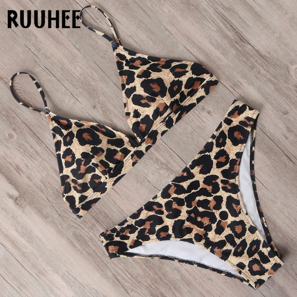 

RUUHEE 2020 Hot Triangle Bikini Swimsuit Push Up Swimwear Women Brazilian Bikini Set Bathing Suit Female Pads Beachwear Biquini
