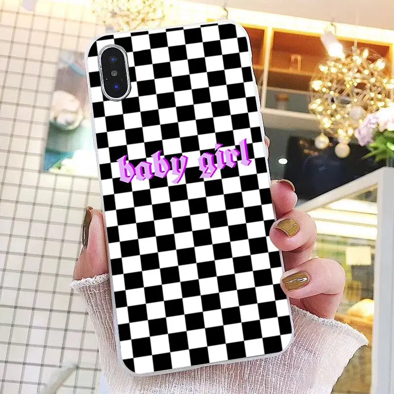 Black white Yellow Grid 