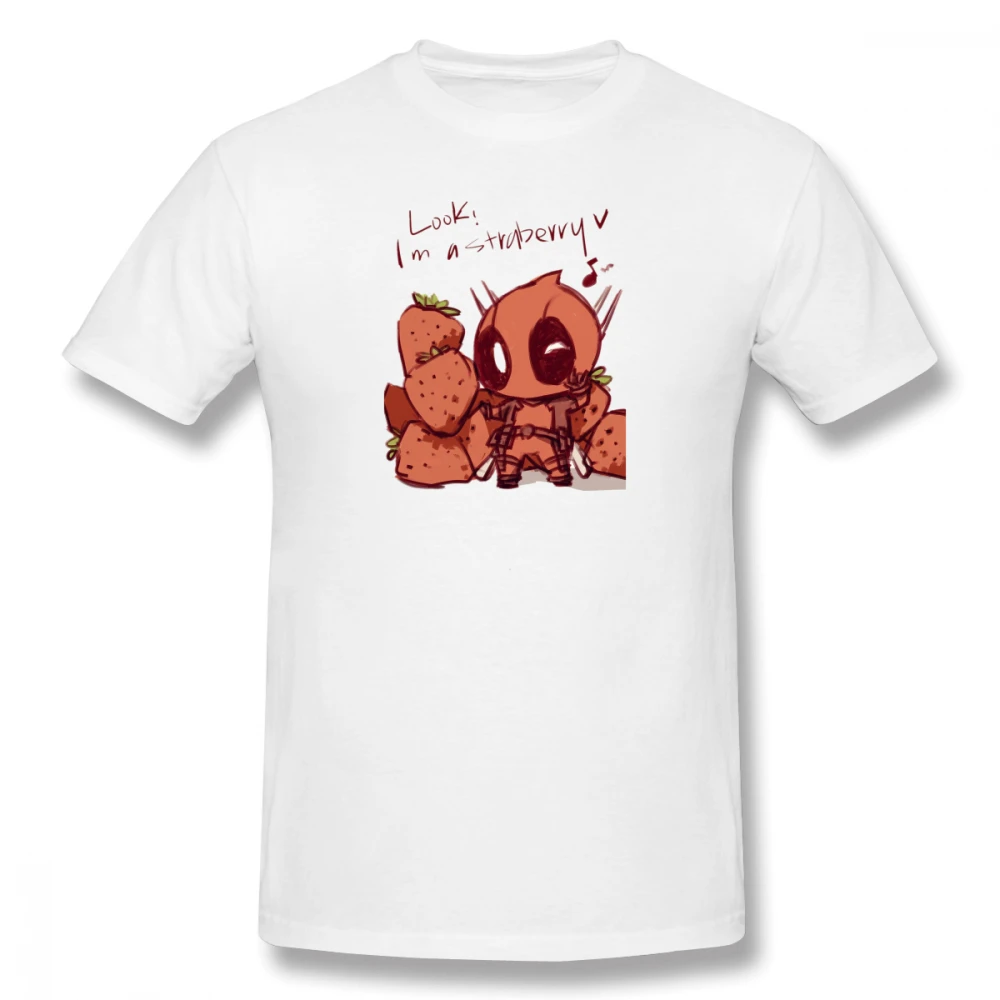 

2019 Men's Basic Short Sleeve T-Shirt 3D Print t shirt Spideypool Chibi Cotton Funny T-shirt homme Top Tees