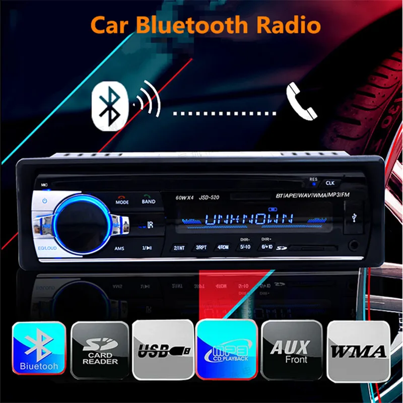 Автомагнитола 1 Din с поддержкой Bluetooth стерео MP3 музыкальный плеер беспроводной