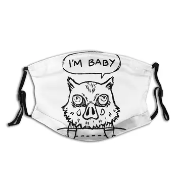 

Inosuke Non-Disposable Face Mask Demon Slayer Anti Bacterial Dustproof Mask With Filters Protection Mask Respirator Mouth Muffle
