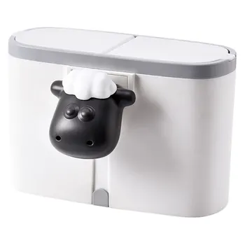 

1pc Waste Paper Container Trash Can for Bedroom Office Home Desktop