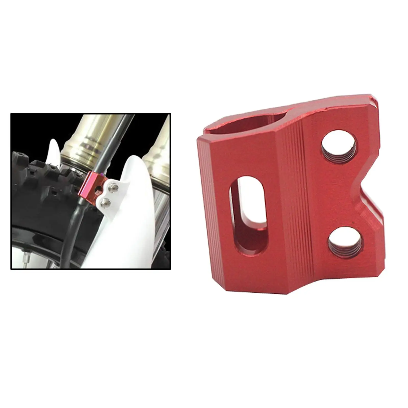 Collier De Serrage Pour Durite De Frein Avant Moto - 2 Pièces, Pour Honda CR/CRF (CR80R à CR500R) - Alliage Aluminium Anodisé, Fixation Solide Anti-vibrations