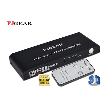 

HDMI Switch 3 port with IR remote control support 3D 1080P switcher 3 in 1 out