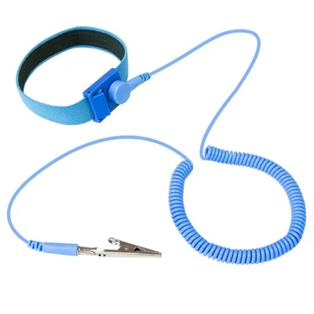 

Anti Static Wrist Strap 5 Pack Blue, Adjustable Esd Wrist Band Fits Your Wrist Comfortably, Protect Your Pc Computer Or Electron