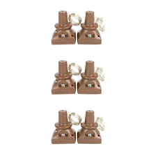 Солнечные светильники в форме винных бутылок, 6 упаковка 20 светодиодный водонепроницаемый медный пробковый формы огни для свадьбы Рождество, открытый, праздник Dec