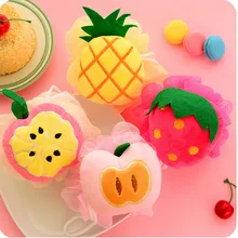TS цвет фруктовое моделирование Loofah натирание полотенца мяч ванная комната банное полотенце милый сетчатый спонж для ванной