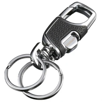 

Keychain with (2 Spare Keyrings and Gift Box), Heavy-Duty Car Keychain for Men and Women