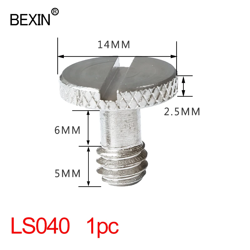 1pc LS040 Винт для камеры, 1/4 дюймов, быстросъемный винт для штатива, крепежный винт для штатива с шаровой головкой, БЫСТРОРАЗЪЕМНАЯ пластина для dslr камеры - Цвет: 1pc LS040