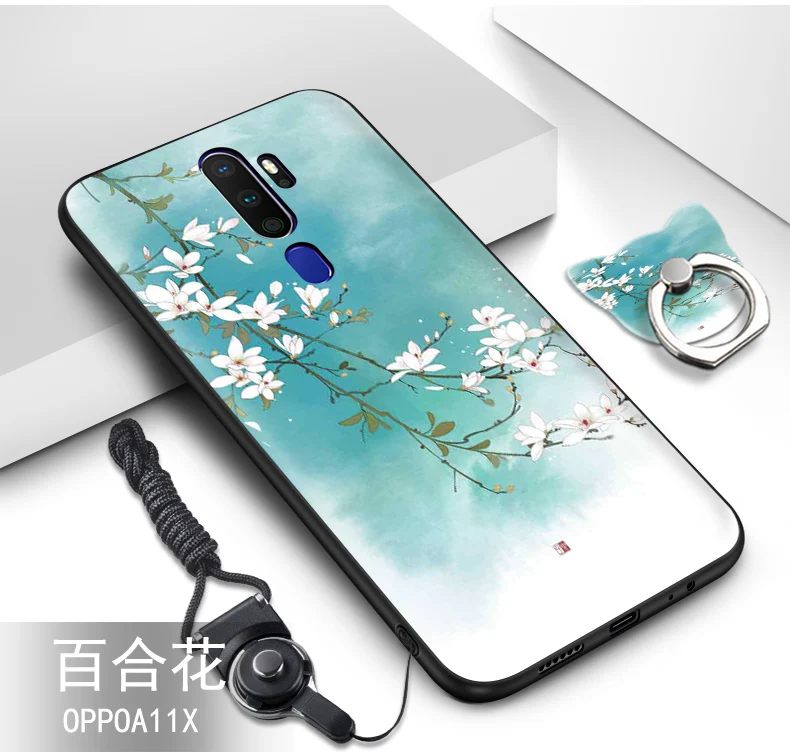 Для oppo a9 чехол силиконовый 3D рельефный Рисунок мультфильм мягкий, роскошный, из ТПУ чехол для телефона для oppo a5 чехол fundas