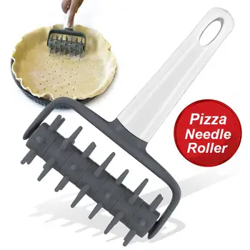 

Hot Sale Pizza Pastry Roller Pin Baking Cookie Biscuit Dough Pie Holes Puncher Tool Pasta Dough Crimper Kitchen Pizza Tools