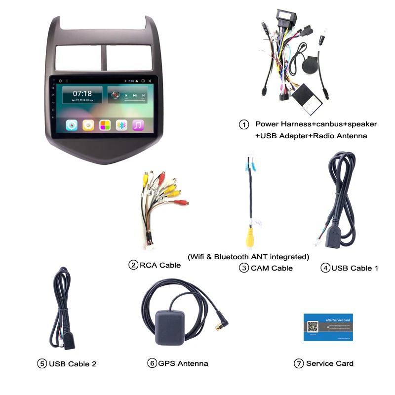 Excellent 2G RAM 32G ROM 9 inch android 8.1 car dvd multimedia gps navigation system for Chevrolet Aveo/Sonic 2011-2013 5