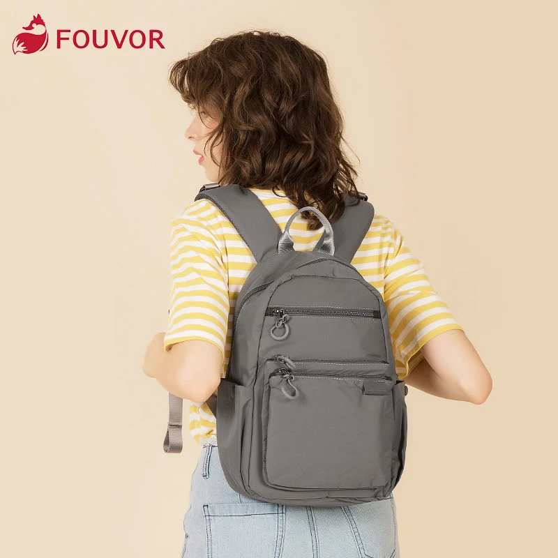 Fouvor 2019 Новый Модный женский рюкзак для компьютера Оксфорд Дорожные холщовые