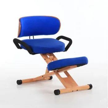 

Squat chair computer chair solid wood European study chair lift engineering sitting posture correcting chair positive posture wr