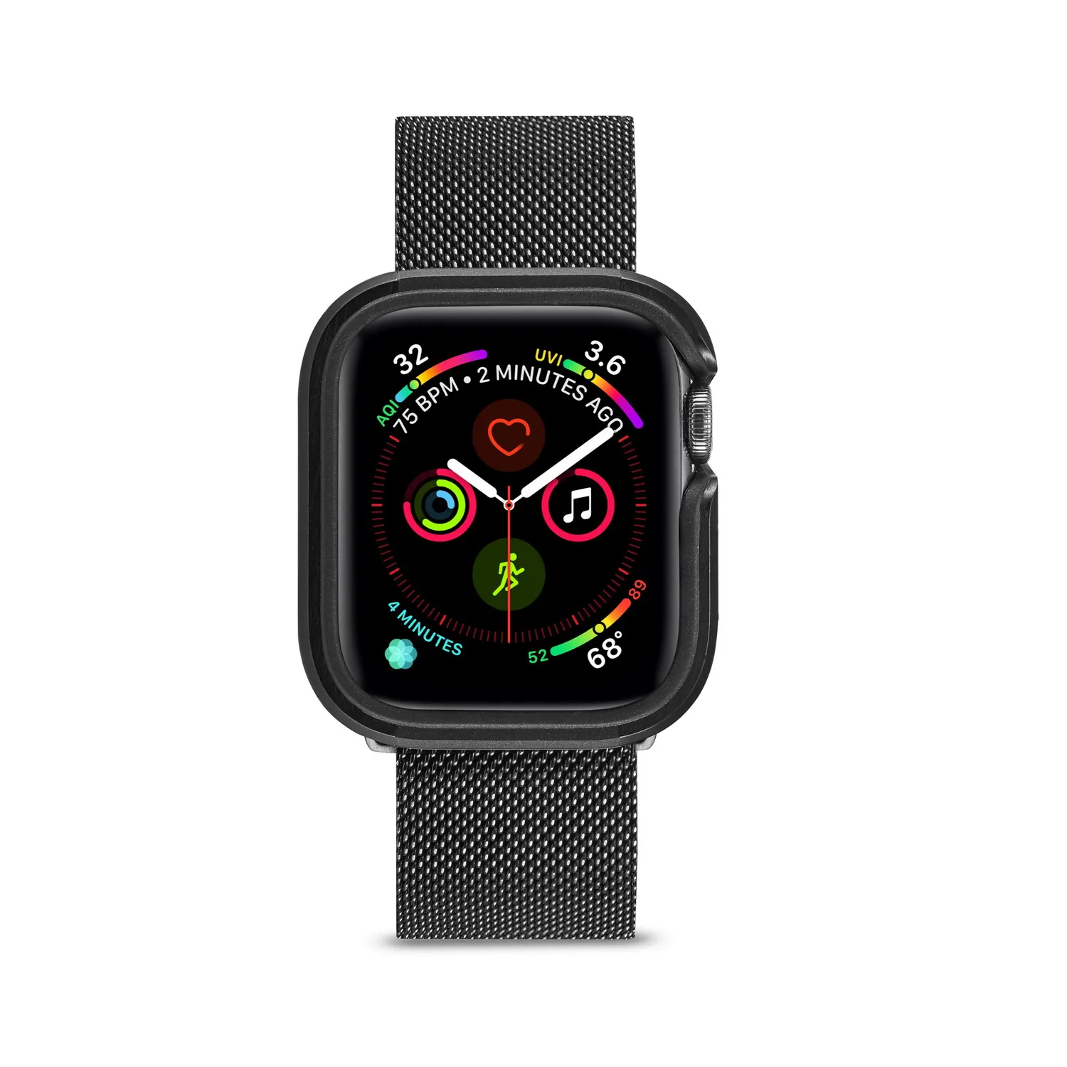 Для Apple Watch Series 5/4 44 мм 40 мм алюминиевый бампер крышка для iWatch металлическая рамка защитный чехол с силиконовым/резиновым внутри