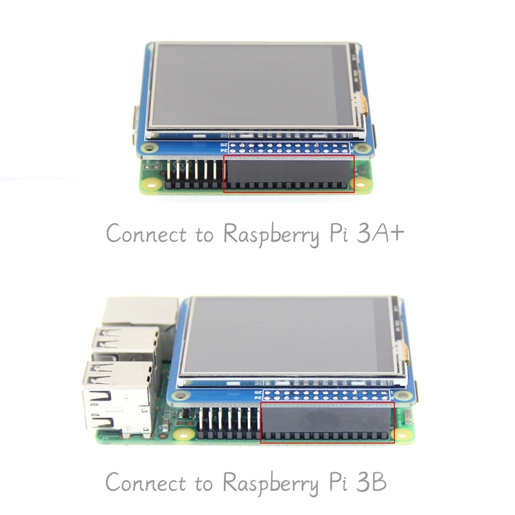 2,4 дюймов raspberry pie цветной TFT lcd совместимый с raspberry pi 3A+/3B