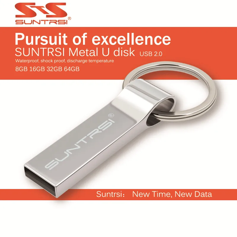 USB флеш накопитель Suntrsi 64 32 16 8 ГБ 128 Водонепроницаемый u диск 2 0 usb подарок для ПК|USB