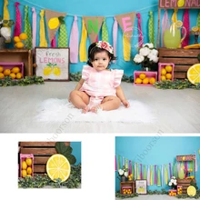 

Baby Shower Fresh LemonPhotography Backdrops Child 1st Birthday Party Colorful Background Props Photo Studio Banners