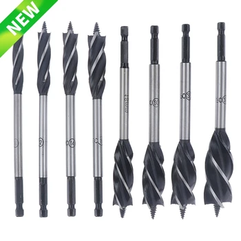 

10-24mm Twist Drill Bit Set Wood Fast Cut Auger Carpenter Joiner Tool Drill Bit For Wood Cut Suit for Woodworking