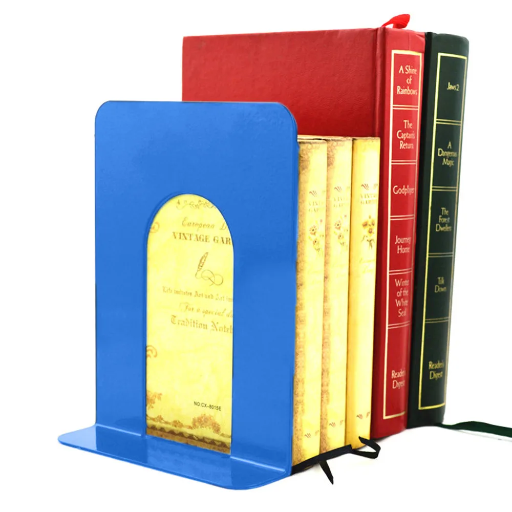 Металлический книжный держатель для книг 2 шт. школы офиса 1 пара органайзер