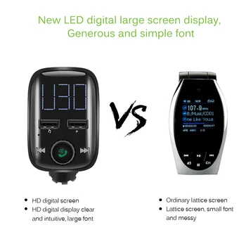 

Hot Car FM Transmitter Handsfree Bluetooth Car Kit Radio FM Modulator Bluetooth Aux Input/Output USB Charger For Redmi