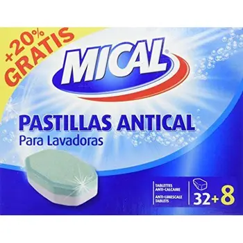 

MICAL Descaling Tablets for Washing Machines – 20% Free – 32 + 8 Pills – [Pack of 5]