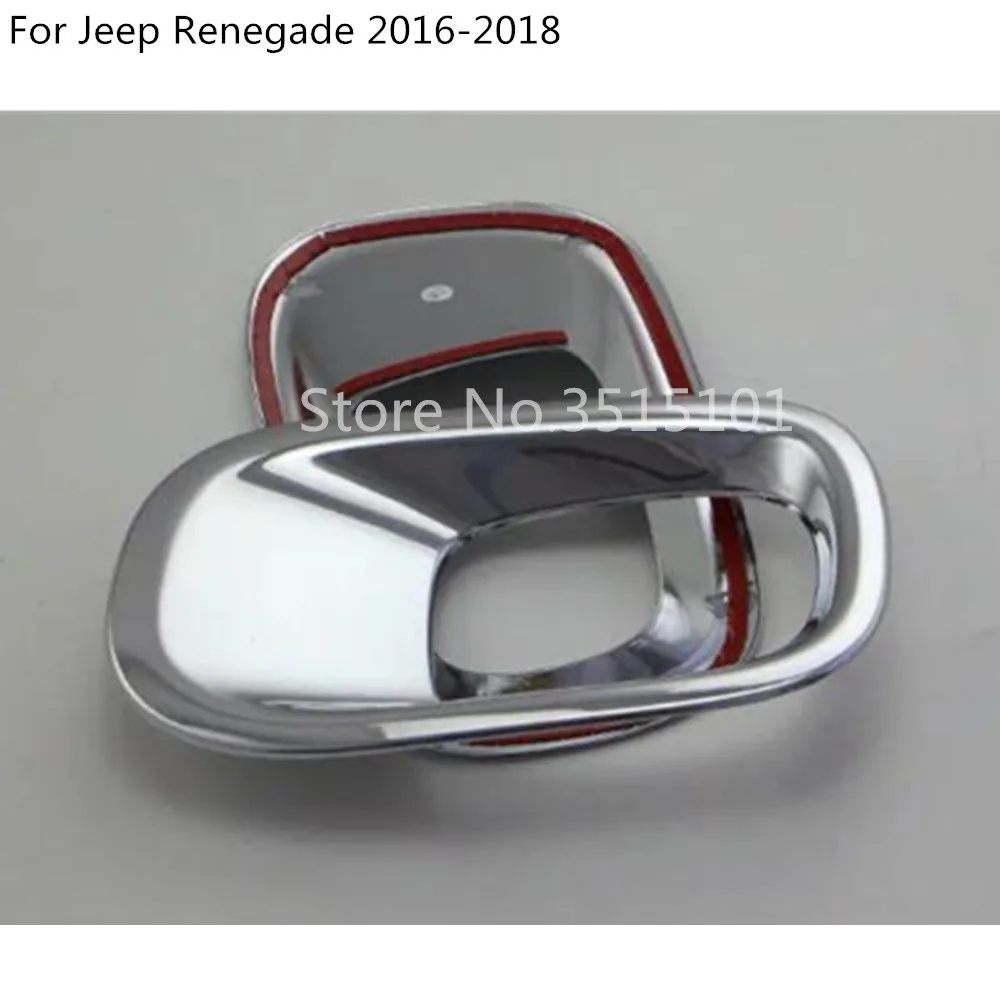 Для Jeep Renegade, автомобильный Стайлинг, передний противотуманный светильник, рамка для лампы, Стайлинг, АБС хромированная крышка, отделка деталей, 2 шт