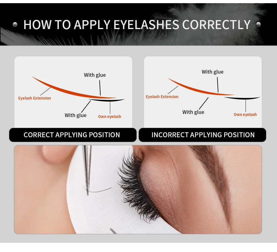 Thinkshow Individual Lash 100% Handmade 3D Volume Eyelash Extension Natural Long Korea Silk Mink Individual False Eye lashes