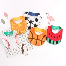 HappyFlute 1 шт. хлопковая бандана слюнявчик двухслойный для малыша Burpy одежда приталенный 0-3 лет для малышей