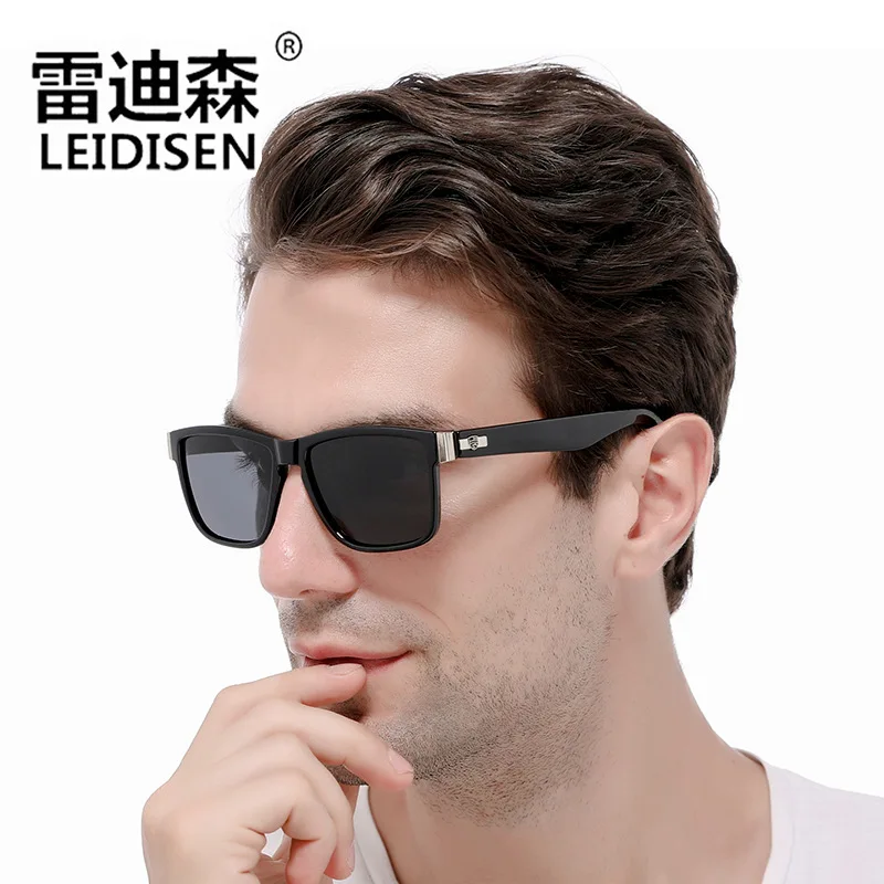

LEIDISEN Men's Vintage Polarized TR90 Rivet Sunglasses Women Fashion Myopia Driving Sunglasses Prescription Sun Glasses Oculos
