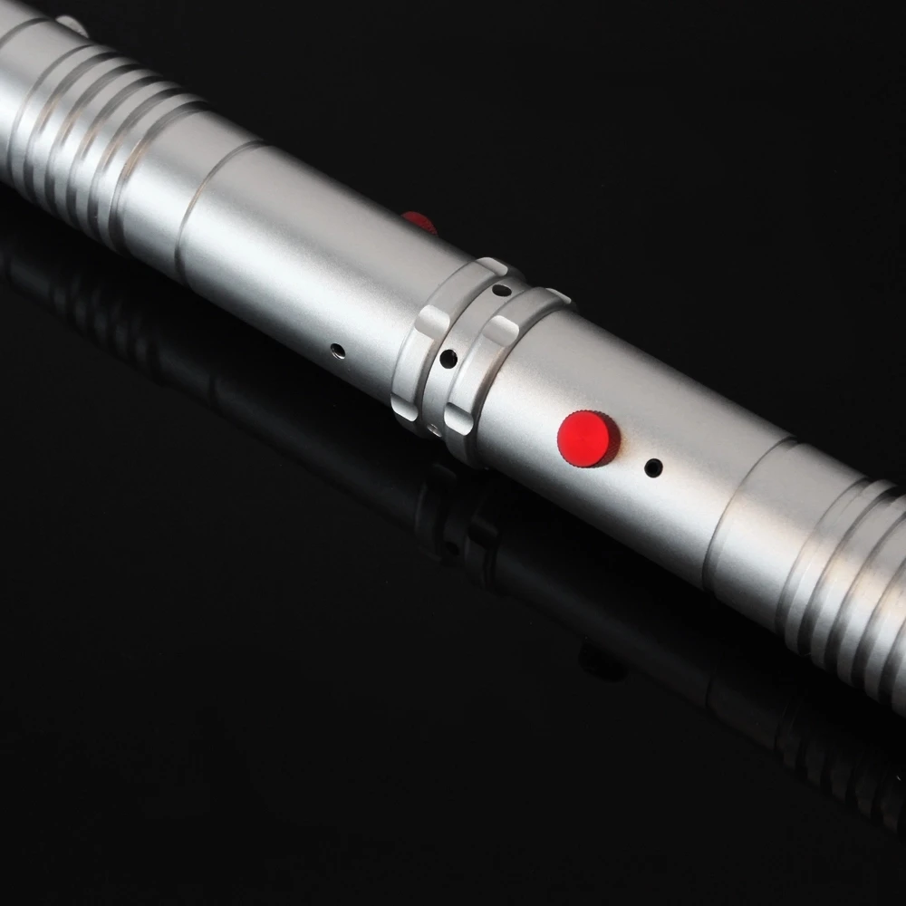 Darth Maul Lightsaber 2 mango de Metal + 2*82cm 1 pulgada hoja pesada Dueling con LED rojo - 6