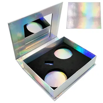 

5/10pcs/lot Wholesale 2 Pairs Eyelash Packaging Box Lash Boxes Packaging Faux Mink Lashes Square Round Empty Case Bulk