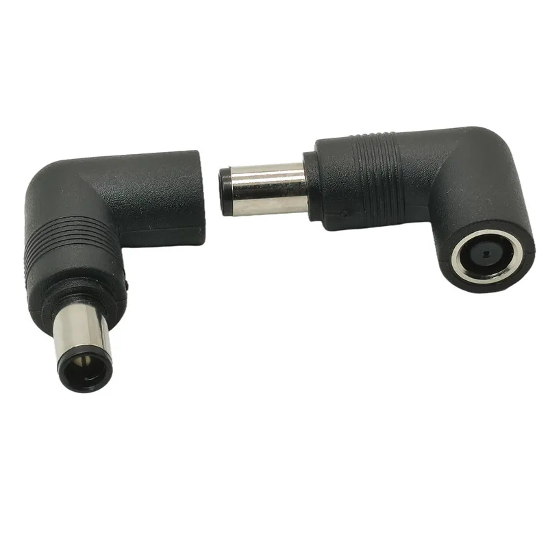 Right Angle 7.4 x 5.0mm female to 7.4 x 5.0mm male DC Power Connector Adapter Converter 7.4*5.0 to 7.4*5.0 mm For HP Laptop dc power converter