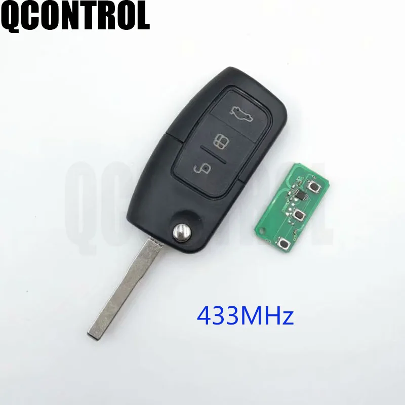 

QCONTROL Car Remote Key DIY for Ford Fusion Focus Mondeo Fiesta Galaxy Vehicle Flip Key