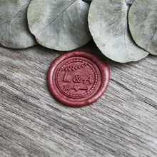 Индивидуальные инициалы со стрелкой Свадебный воск штамп, индивидуальная восковая печать комплект печатей, персонализированные свадебные приглашения печати, свадебный подарок