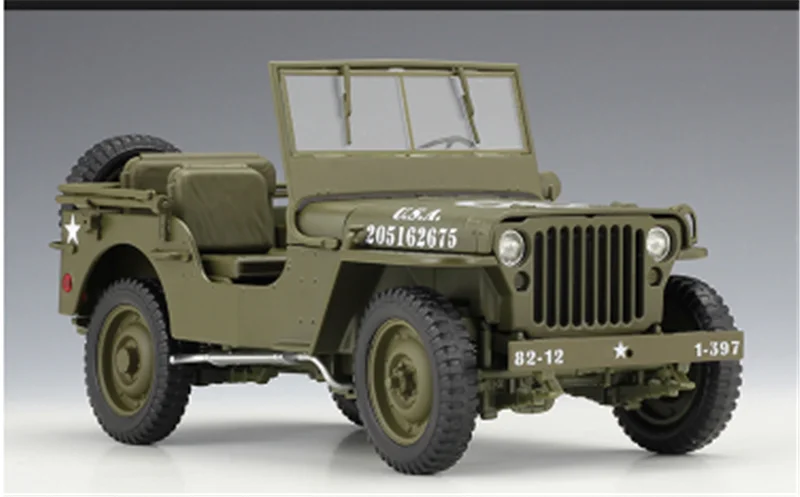 Коллекция 1:18 18 см 1941 Willys MB модель автомобиля литой Сплав внедорожный автомобиль крест Froest дисплей для детей и взрослых