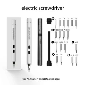 

Portable Precision Cordless Magnetic Electric Screwdriver Set 22 Bits for Cell Phone Notebook Laptop PC Watch Devices Repair