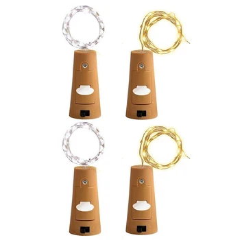 

Wine Bottle Lights with Cork Lights for Bottle 6 Pack 6.5ft 20 LED Bottle Lights Battery Powered Starry String Lights for DIY Pa