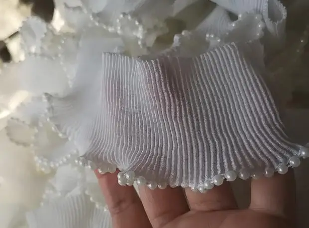 Lace Fabric Ribbon Sewing Supplies Decoration Accessories 6CM Wide Embroidery Flower Tulle