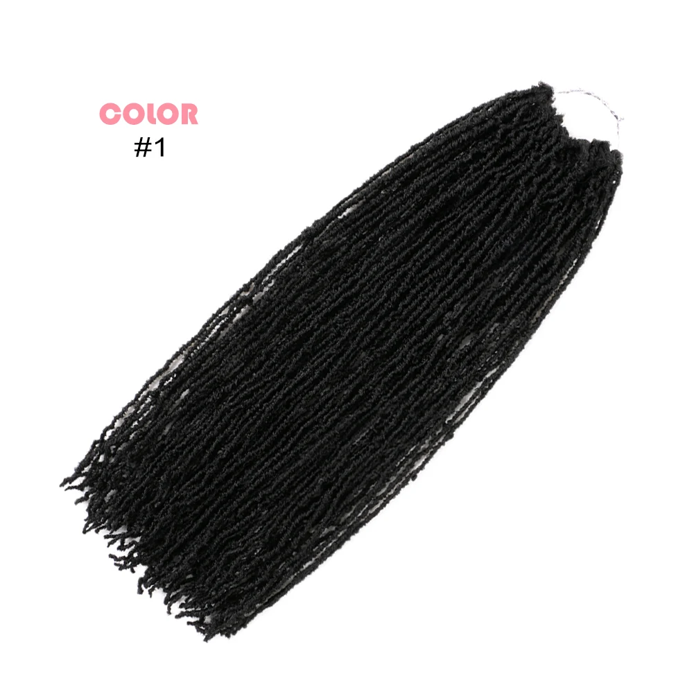 Faux Micro Locs Crochet Hair 16 Inch Sister Locks Hair Extensions Natural Curly DreadLocks Mini African Roots Black Brown Red Faux Micro Locs Crochet Hair 16 Inch Sister Locks Hair Extensions Natural Curly DreadLocks Mini African Roots Black Brown Red