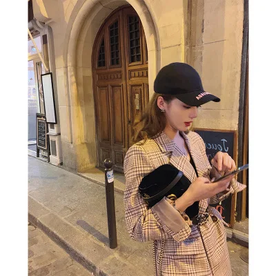

2019 Early Autumn New Style Multi Way Worry Not Fee Brain Coat British-Style Pattern Suit WOMEN'S Coat Women's Fashion