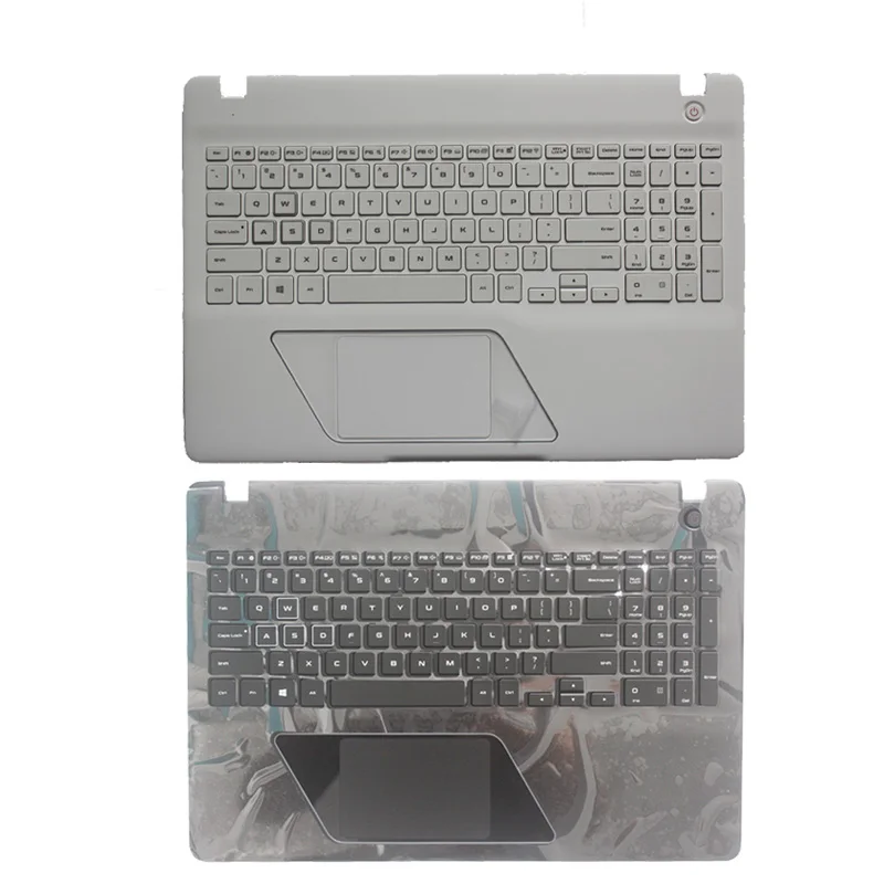 New Laptop English/US Keyboard for SAMSUNG 8500GM 8500 NP8500GM With Palmrest Upper Cover White Backlit/Black No Backlit | Компьютеры и