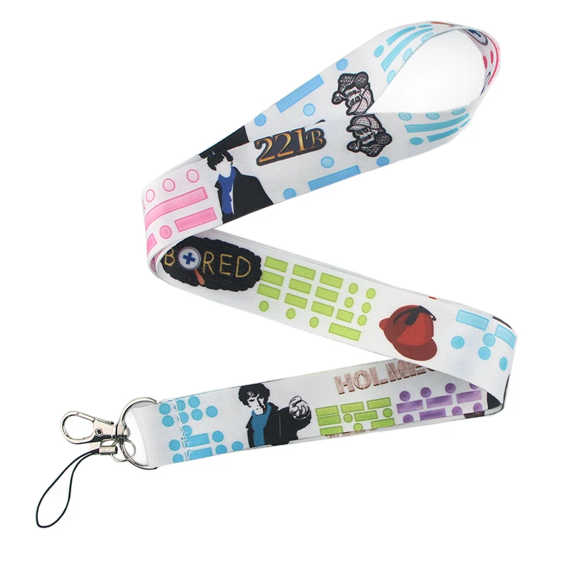 

CA207 Sherlock Moss Password Lanyards For keychain ID Card Pass Mobile Phone USB Badge Holder Hang Rope Lariat Lanyard