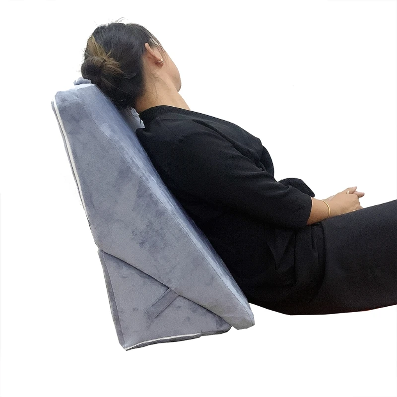 WedgePillowBedInclineCushionforSleepingSideBodyPositionerBedSupportPillowMemory