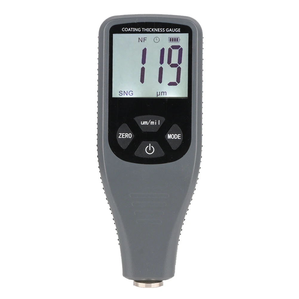 

RZ240 Coating Thickness Gauge Car Circuit Board Measuring Tool Portable Mini LCD Digital Display Backlight Fe NF Paint Meter